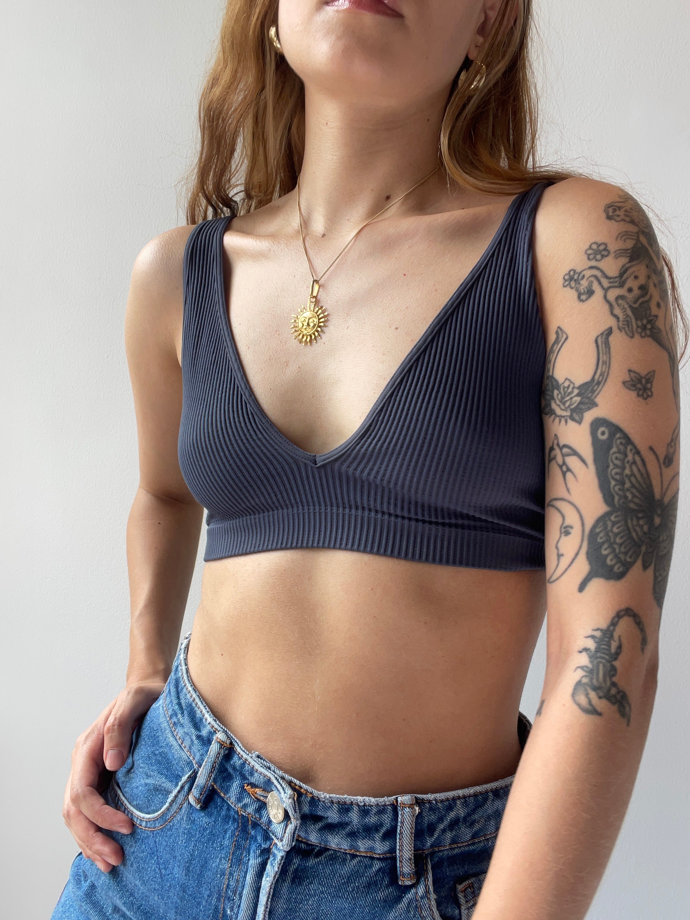 Sweet Ribbed Seamless Bralette