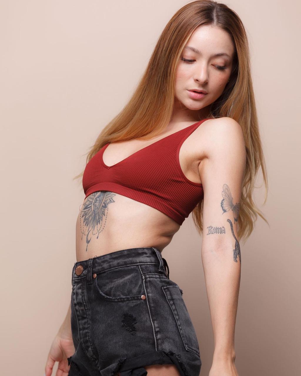 Sweet Ribbed Seamless Bralette