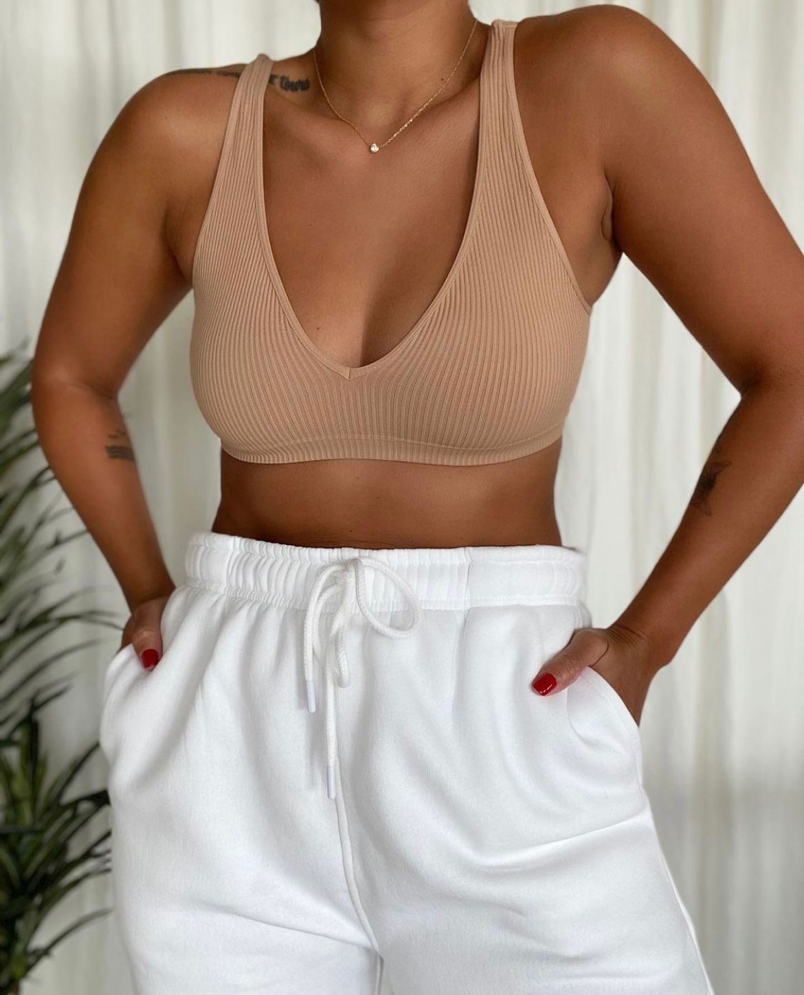Sweet Ribbed Seamless Bralette