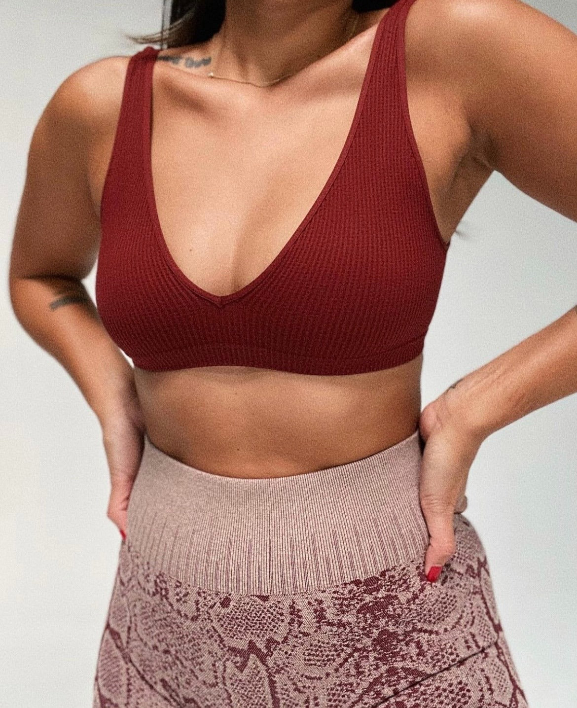 Sweet Ribbed Seamless Bralette