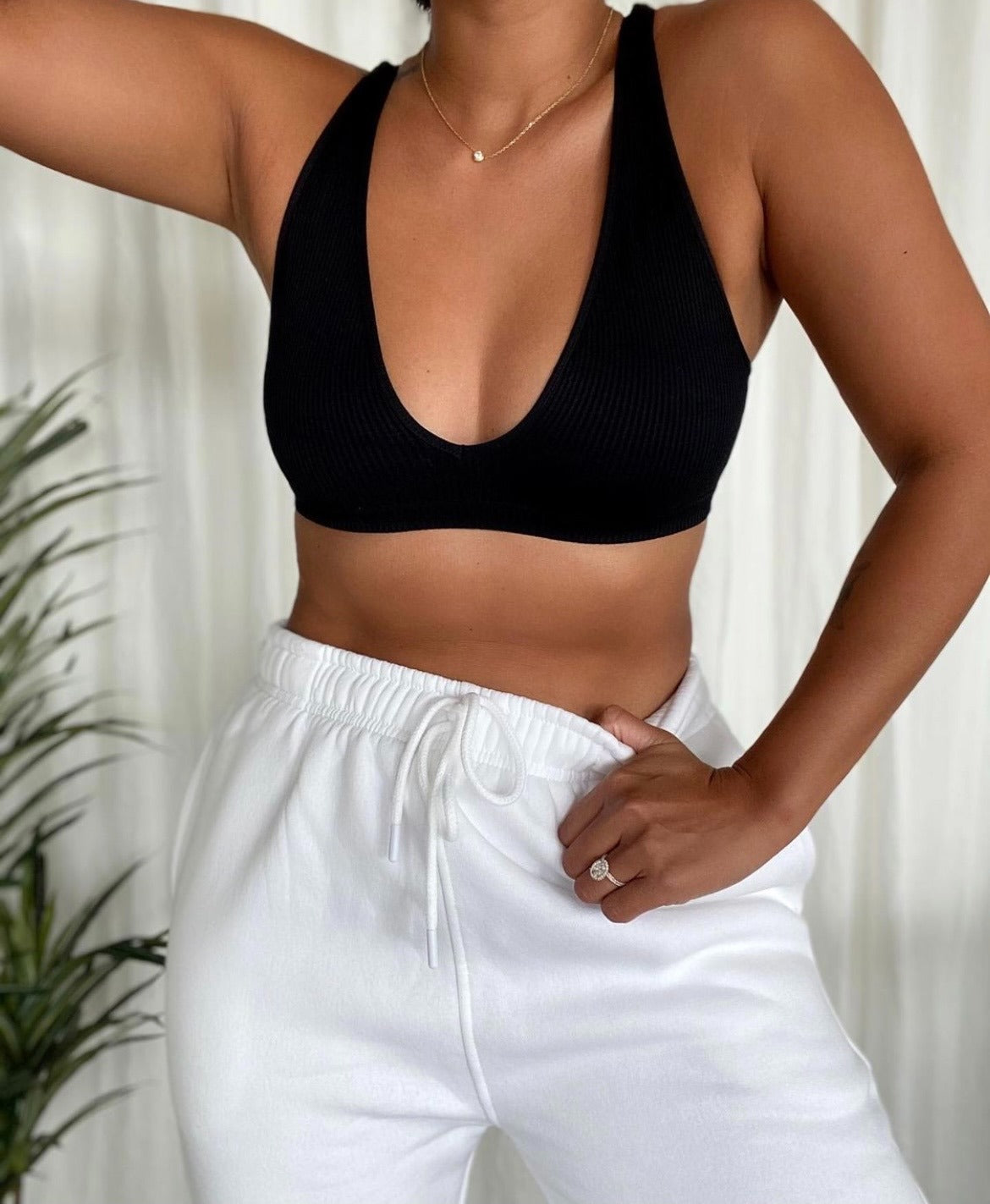 Sweet Ribbed Seamless Bralette