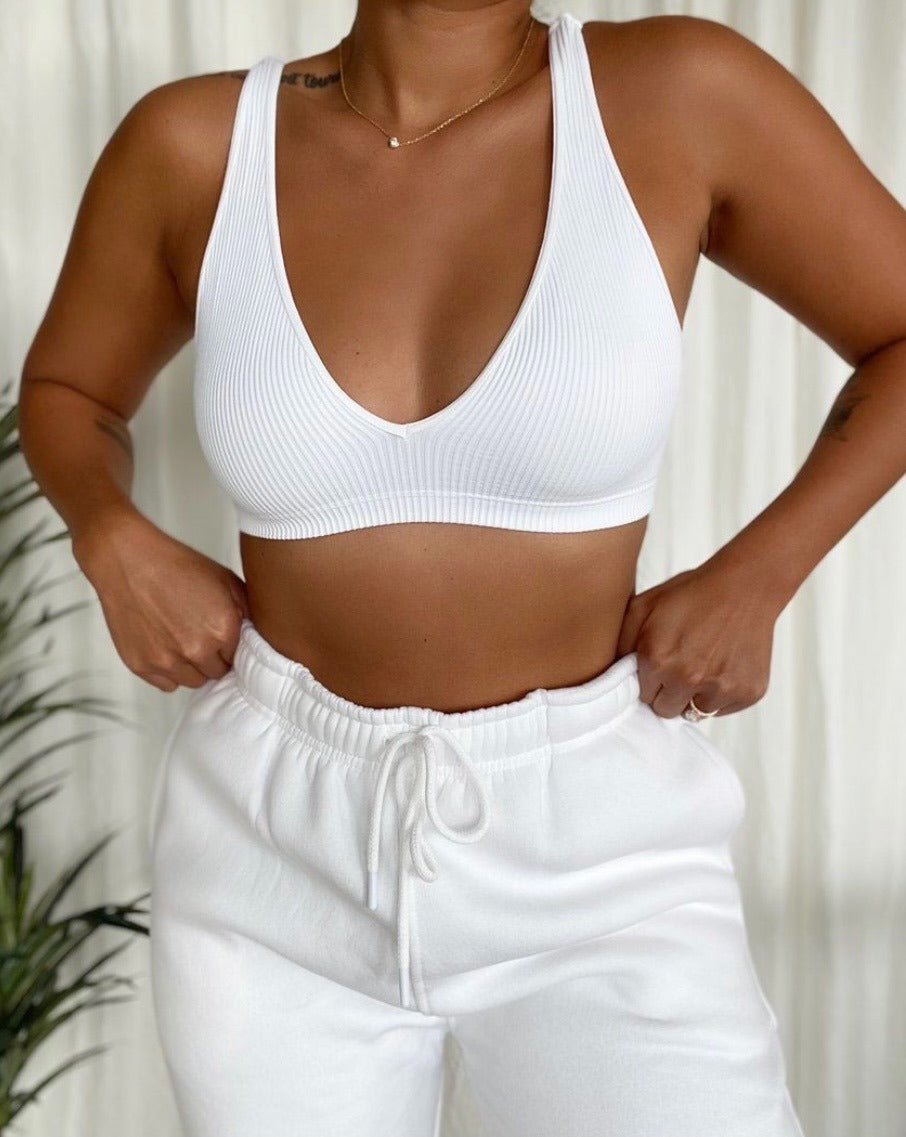 Sweet Ribbed Seamless Bralette